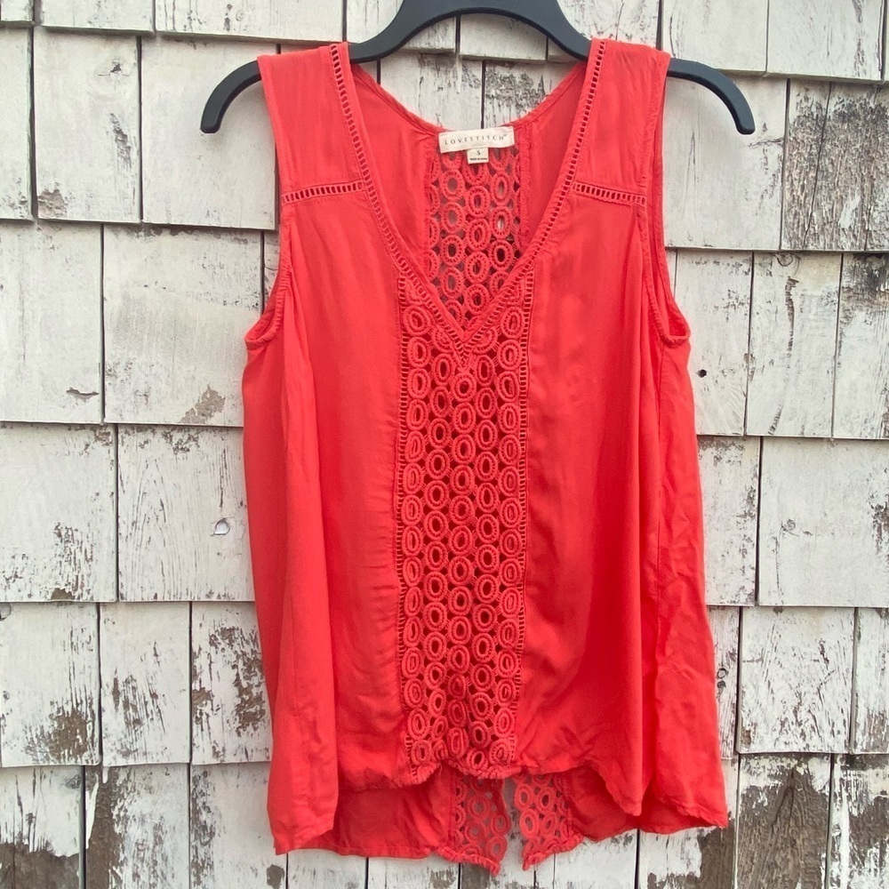 Love Stitch Orange Summer Top